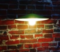 Lampe émaile vert